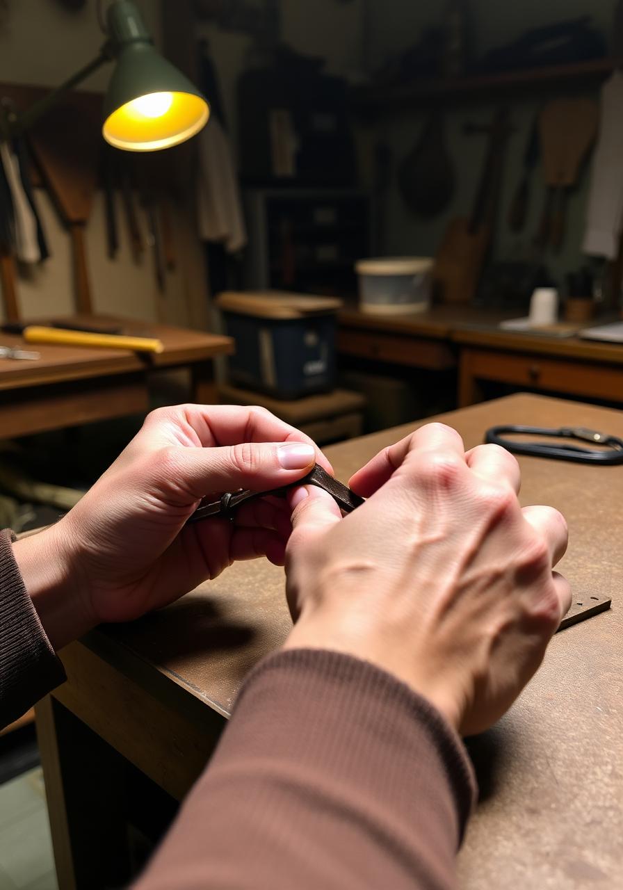 Hand-Stitched Leather Belt