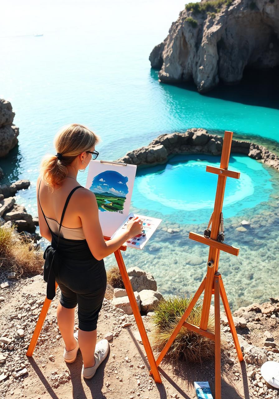 Watercolor by the Lagoon